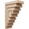 Ekena Millwork 5"W x 10"D x 15"H Classic Landon Rough Cedar Woodgrain TimberThane Corbel, Primed Tan CORUR05X10X15LANRCPR - alternate 1